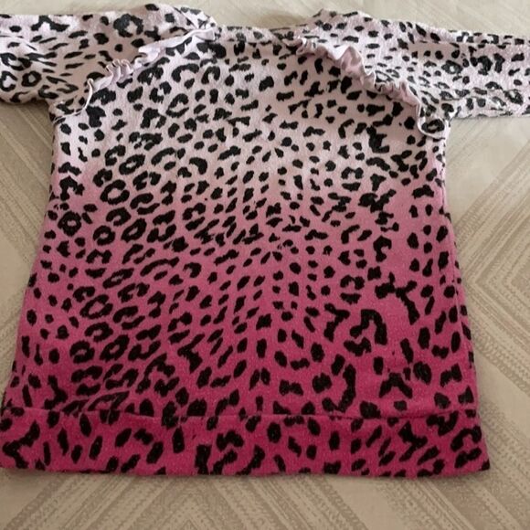 Chaser Girls Pink Ombré Ruffle Leopard Sweatshirt - Picture 7 of 7